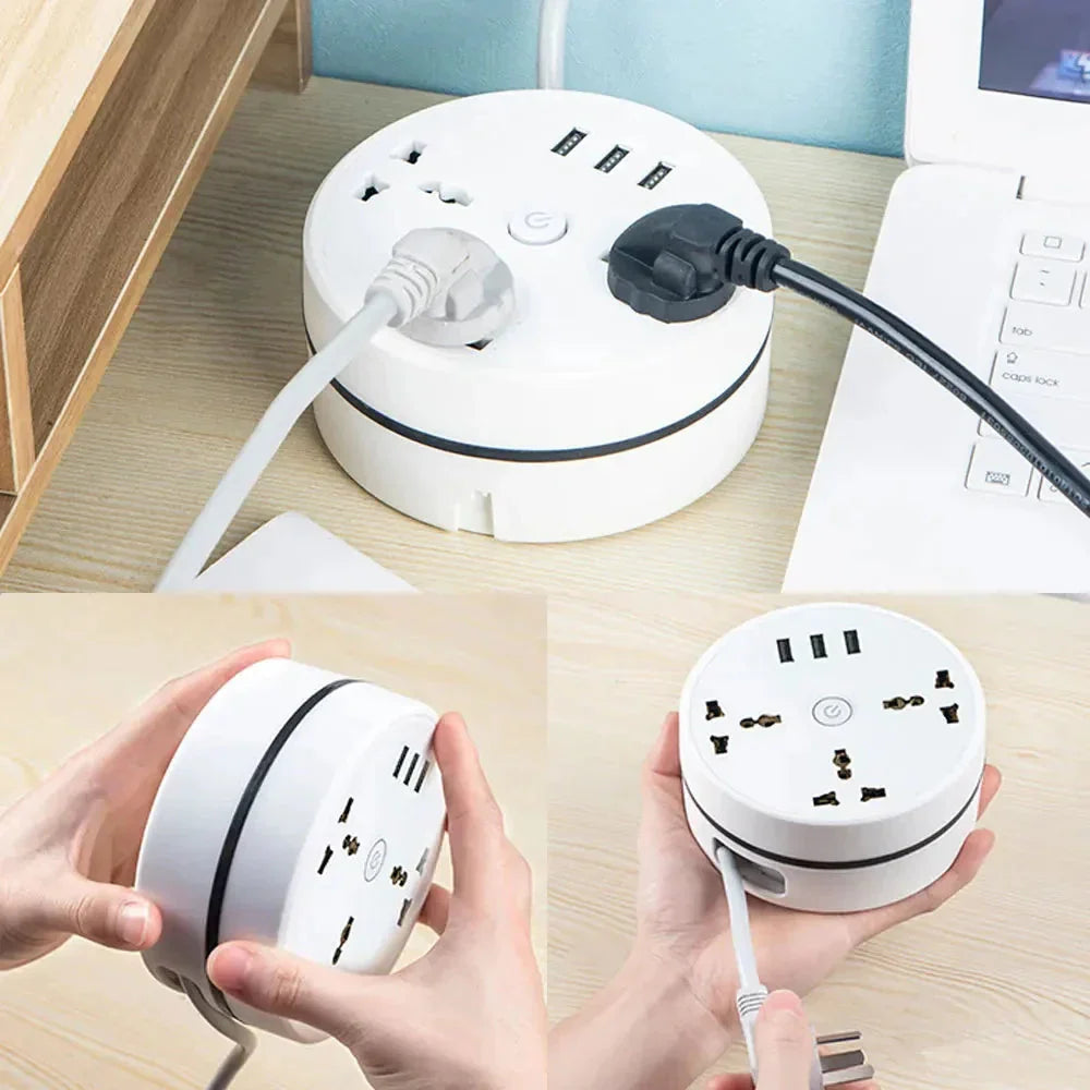 EU Plug AC Outlet Smart Home Power Strip – Multipurpose Electrical Ext ...