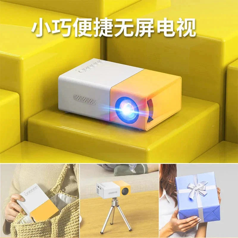 Mini Projector – 1080P Full HD Support, Portable LED Projector, 4K Vid ...