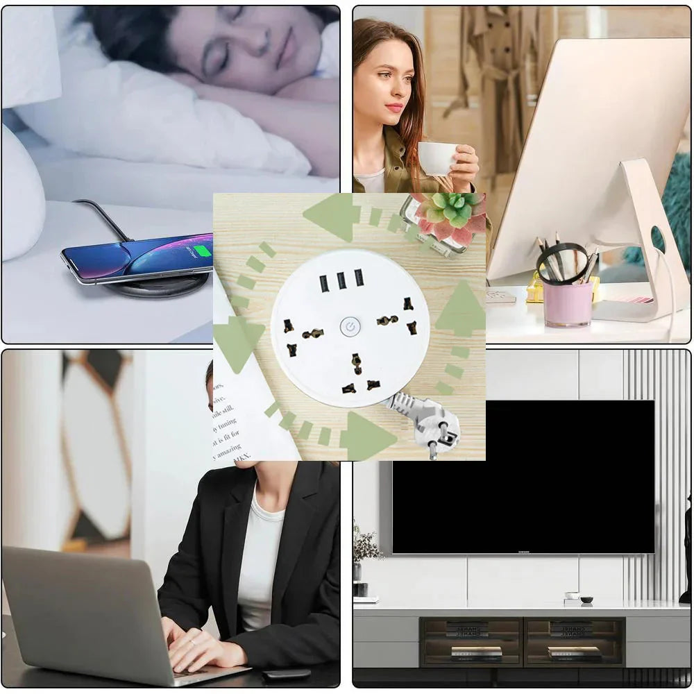 Smart Power Socket Plug EU Plug AC Outlet Smart Home Power Strip – Multipurpose Electrical Ext ...